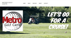 Desktop Screenshot of metrogolfcarts.net